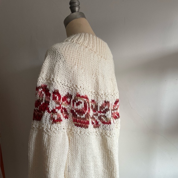 vtg hand knit sweater dress - Picture 2 of 7